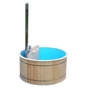 Piscine Italia Tinozza di legno a botte da giardino 2.2 con stufa