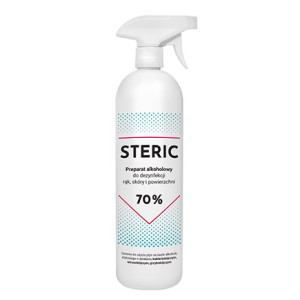 Steric 1000 ml - Preparat alkoholowy 70% vol do dezynfekcji rąk skóry i powierzchni