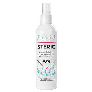Steric 250 ml - Preparat alkoholowy 70% vol do dezynfekcji rąk skóry i powierzchni