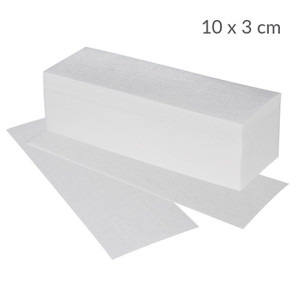 Rubica paski do depilacji cięte z włókniny MINI - Opakowanie 100 szt. Wymiary 10 x 3cm