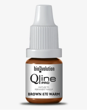 Bioevolution Qline PRO Brown 870 - 5 ml - Bioevolution Qline PRO Brown 870 - 5 ml (ciepły, jasny brąz z czerwienią do ocieplania)