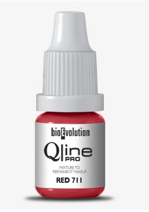 Bioevolution Qline PRO Red 711 - 5 ml - Bioevolution Qline PRO Red 711 - 5 ml (pudrowa, ciepła brzoskwiniowa czerwień)