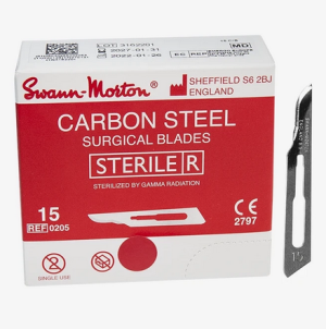 Swann Morton Ostrze skalpela nr 15 100 szt. - Swann Morton Ostrze skalpela nr 15 100 szt.