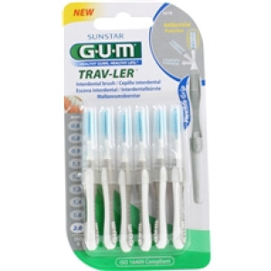GUM Travler Mellanrumsborste 2,0 6st/paket 1 pack