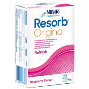 Resorb Original brustabletter 20 stk Bringebær