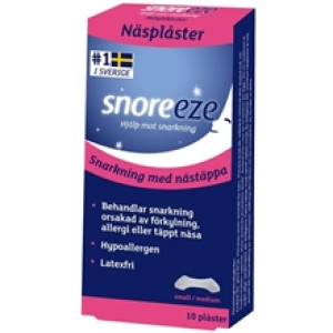 Snoreeze Näsplåster Small/Medium 10 stk
