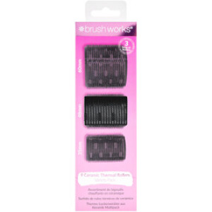 Brushworks Ceramic Thermal Rollers Variety Pack 9 stk/pakke