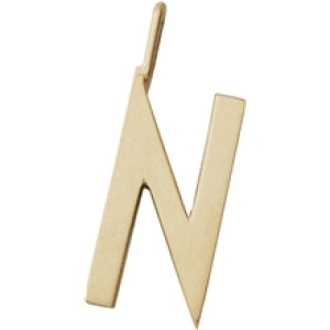 Design Letters Archetype Charm 16 mm Gold A-Z N
