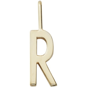 Design Letters Archetype Charm 10 mm Gold A-Z R