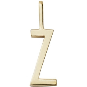 Design Letters Archetype Charm 10 mm Gold A-Z Z