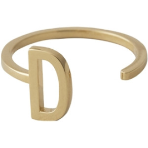 Design Letters Ring Gold A-Z D