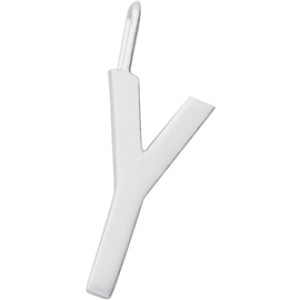 Design Letters Archetype Charm 16 mm Silver A-Z Y