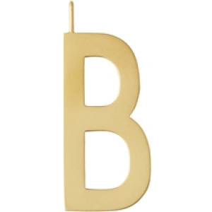 Design Letters Archetype Charm 30 mm Gold A-Z B