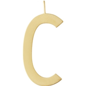 Design Letters Archetype Charm 30 mm Gold A-Z C