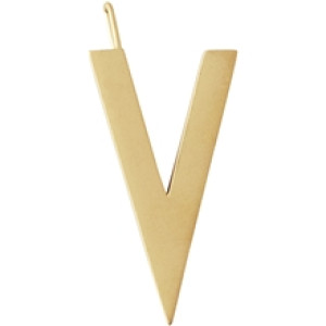 Design Letters Archetype Charm 30 mm Gold A-Z V