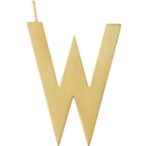 Design Letters Archetype Charm 30 mm Gold A-Z W
