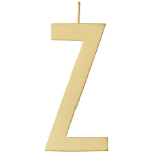 Design Letters Archetype Charm 30 mm Gold A-Z Z