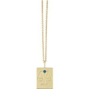 Zodiac by Design Letters - Libra Gold
