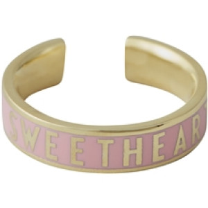 Design Letters Word Candy Ring Pink