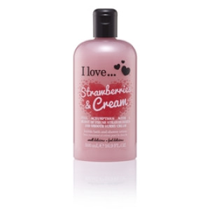 I Love... Strawberries & Cream Bath & Shower Crème 500 ml