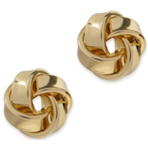 96324-07 PEARLS FOR GIRLS Mini Knot Gold Earring 1 set