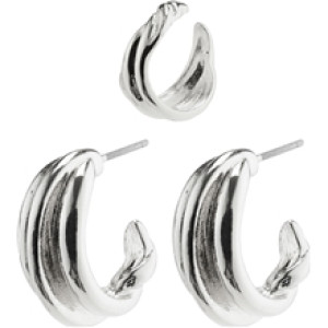 26221-6073 AMANDA Hoop & Cuff Set Earrings 1 set