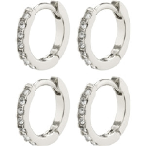 11224-6003 Friends Crystal Huggie Hoops 2-In-1 Set 1 set