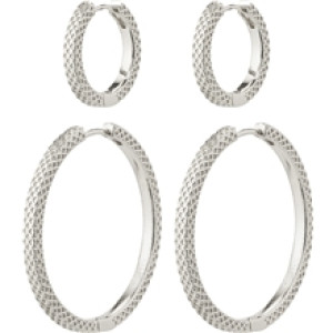 10233-6003 PULSE Earrings Silver 2-In-1 Set 1 set