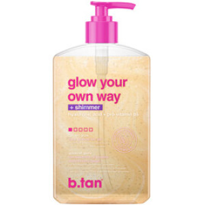 b.tan Glow Your Own Way Shimmer - Gradual Self Tan Gel 473 ml