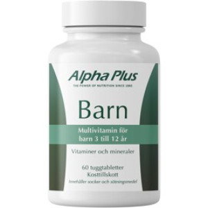 Alpha Plus Barn 60 tabletter