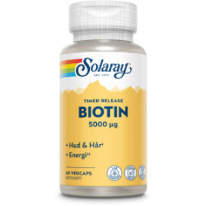 Solaray Biotin 60 kapsler