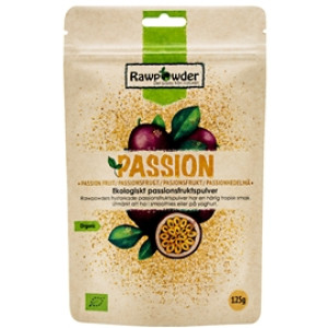 Rawpowder Passionfrukt pulver Frystorkad 125 gram