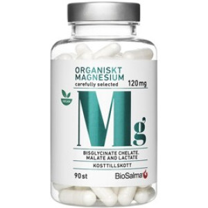 Biosalma Organiskt Magnesium 120mg 90 kapsler