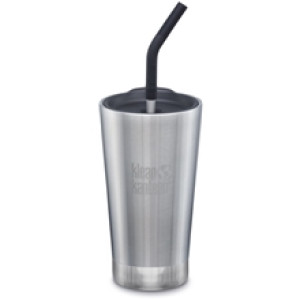 Insulated Tumbler with straw 473 ml Brushed stainless