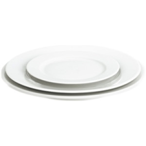 Sancerre tallerken flat 24 cm Hvit
