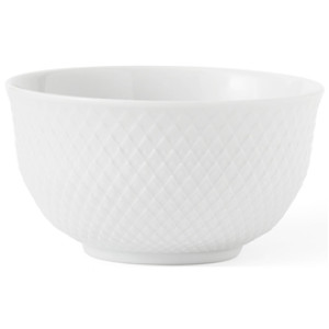 Lyngby Porcelæn Rhombe Skål 50 cl Hvit