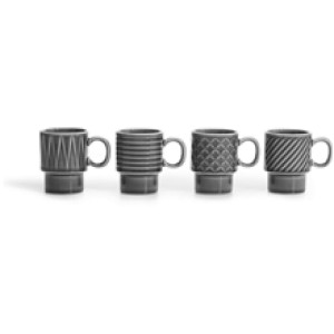 Margot Espressomugg 4-pack 4 stk/pakke Grå