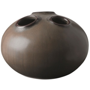 Knabstrup Keramik Trio Vase 11 cm Brown