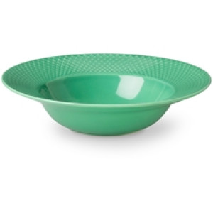 Lyngby Rhombe Dyp tallerken Grønn 24,5 cm