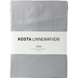 Kosta Linnewäfveri Satin Dra-på-laken 120x200 Light Grey