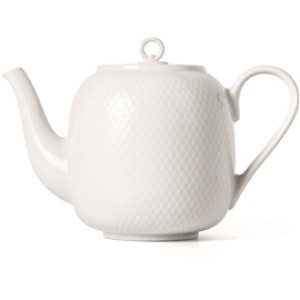 Lyngby Porcelæn Rhombe Tekanne 1,9 liter Hvit