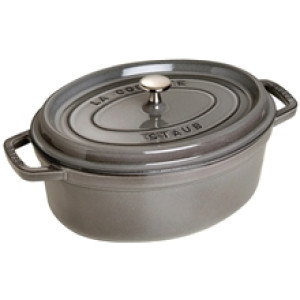 Staub Oval gryte 4,2 L Grå