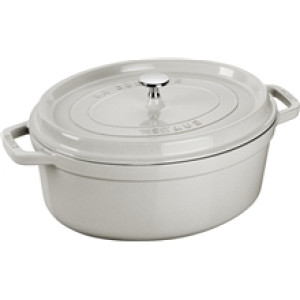 Staub Oval gryte 4,2 L White truffle