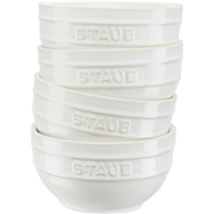 Staub Skålsett 14 cm 4-pak Ivory white