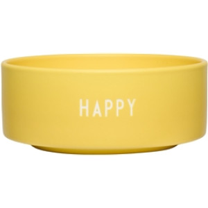 Design Letters Snack Bowl Yellow
