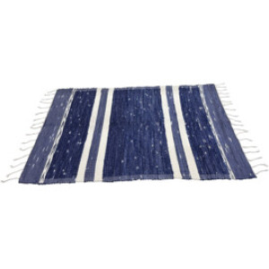 Aumi Collection Teppe - Stripete 100 x 150 cm. indigo blå