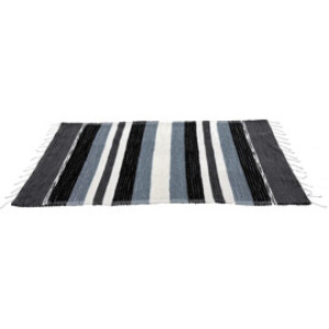 Aumi Collection Teppe - Stripete 100 x 200 cm. Svart/Vit