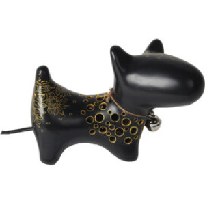 Aumi Collection Bullterrier lampe Svart/Guld
