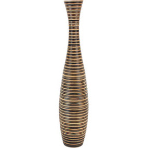 Aumi Collection Stripet timeglassvase i tre 60 cm