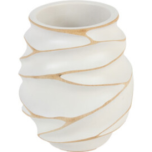 Aumi Collection Trevirke spiralformet, hvit 20 cm